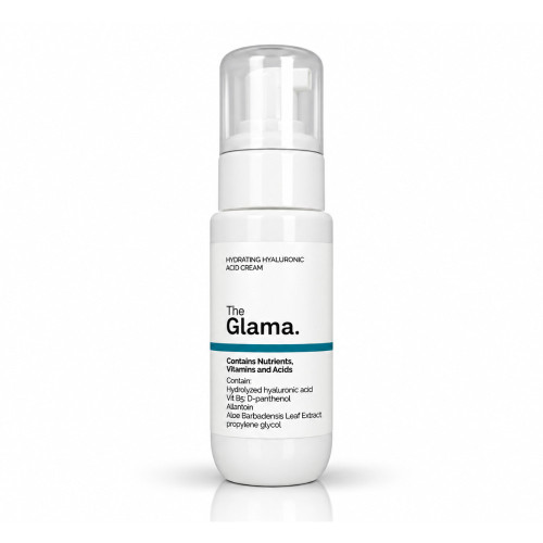 کرم آبرسان حاوی هیالورونیک اسید پمپی ۵۰ میل the glama