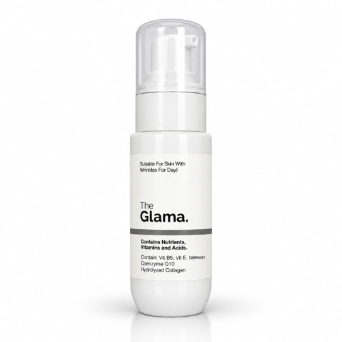 کرم مناسب برای پوست های دارای چروک(مناسب روز) پمپی ۵۰ میل the glama