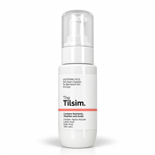 کرم مناسب پوست های دارای لک و روشن کننده (مناسب روز) پمپی ۵۰ میل the tilsim
