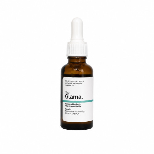 سرم مناسب پوست های چرب و دارای جوش و آکنه (حاوی نیاسین آمید و زینک PCA ) 30میل The Glama