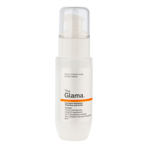 کرم مولتی ویتامین دست و صورت پمپی۵۰ میل the glama