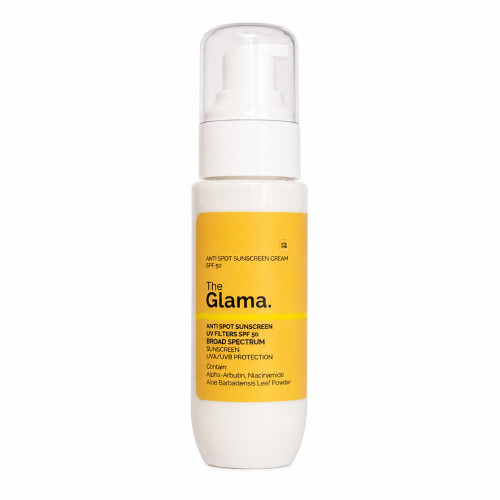 کرم ضد آفتاب روشن کننده و ضد لک  SPF50 پنجاه میل the Glama
