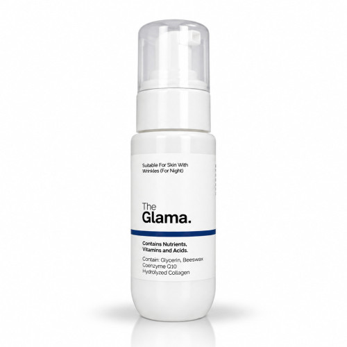 کرم مناسب برای پوست های دارای چروک(مناسب شب) پمپی ۵۰ میل the glama