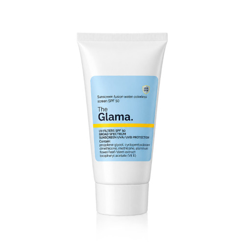 کرم ضد آفتاب فیوژن واتر بی رنگ اس پی اف ۵۰ تیوپی ۵۰ میل the glama