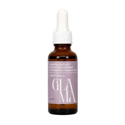 سرم آبرسان، روشن کننده و لایه بردار (حاوی هیالورونیک اسید _ آلفاآربوتین)  30 میل glama