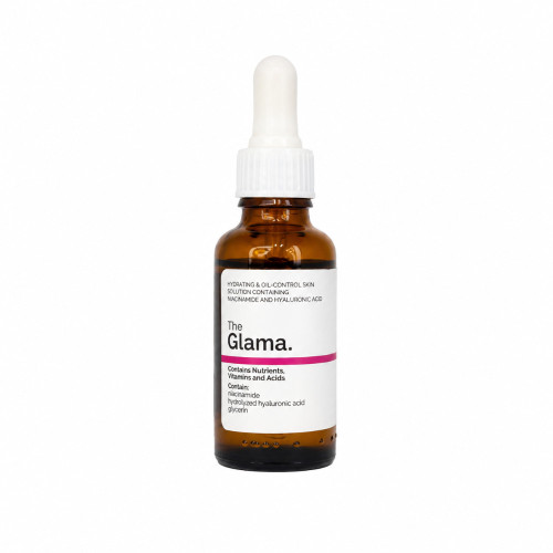 سرم آبرسان و کنترل چربی هیالورونیک اسید _ نیاسین آمید  30 میل The Glama